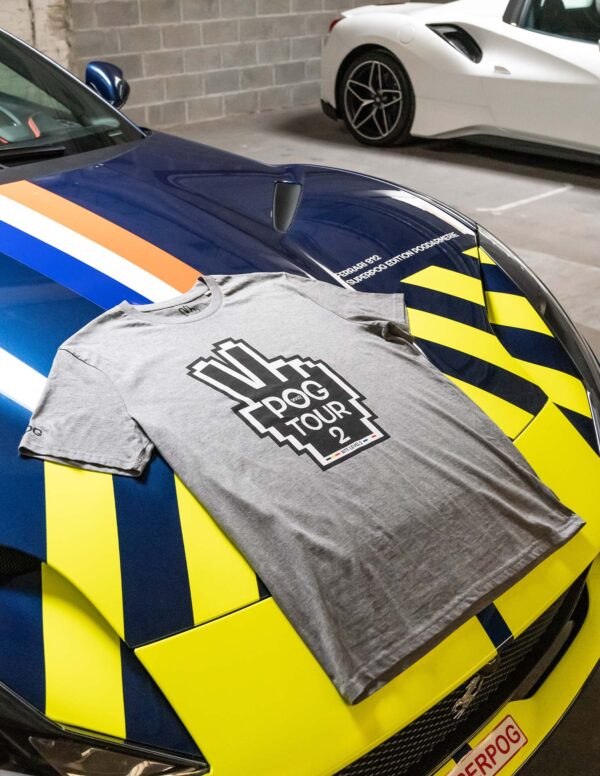 T-shirt "Pog Tour 2" gris – Image 5