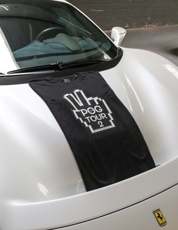 T-shirt "Pog Tour 2" noir – Image 2